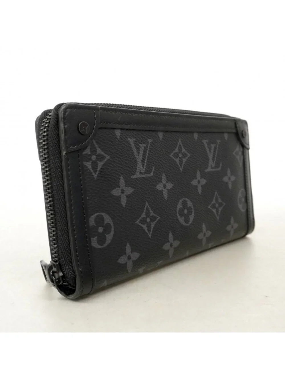 Louis Vuitton Wallet Monogram Eclipse zippy Black
